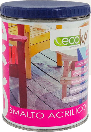 Ecolux Smalto Ecologico Satinato Acrilico Ad Acqua Inodore Per Interno Ed Esterno Giardino e giardinaggio/Piscine vasche idromassaggio e accessori/Vernici e guarnizioni/Vernici e smalti Ogomondo - Martina Franca, Commerciovirtuoso.it