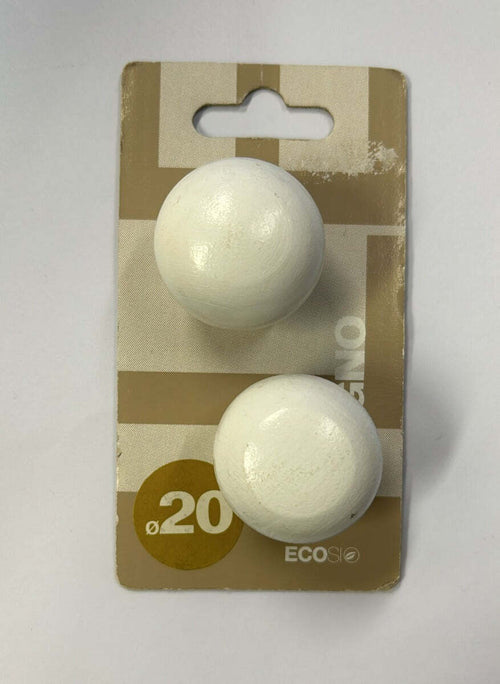 ECOSI'---FINALE-PER-BASTONI-DIAMETRO-20MM-IN-LEGNO-BIANCO-POMOLO