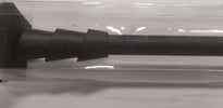ECOSI'---KIT-ESTENSIBILE-BASTONE-TENDA-+-SUPPORTO-120-210CM---PRONTO-PER-ISTALLAZIONE-A-PARETE---NERO-LACCATO