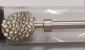 ECOSI'---KIT-ESTENSIBILE-BASTONE-TENDA-+-SUPPORTO-120-210CM---PRONTO-PER-ISTALLAZIONE-A-PARETE---POMELLO-FINALE-TONDO-CROMATO