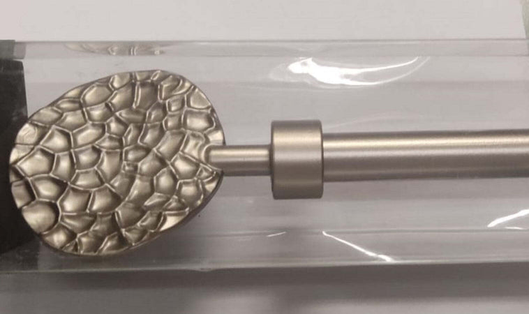 ECOSI'---KIT-ESTENSIBILE-BASTONE-TENDA-+-SUPPORTO-120-210CM---PRONTO-PER-ISTALLAZIONE-A-PARETE---POMELLO-FINALE-TONDO-CROMATO