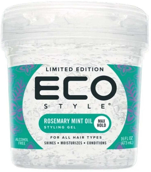 ECOSTYLER STYLING GEL ROSEMARY MINT OIL 16 oz MAXI HOLD PER CAPELLI PAESE DI ORIGINE USA