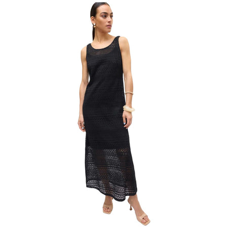 Vero Moda vestito lungo nero Honey Lace 10309293 Vestiti Vero Moda