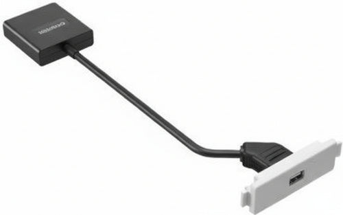 VISION TechConnect 3 - Modulares Faceplate-Kit mit Snap-ins und Kabeln - USB Typ C - wei