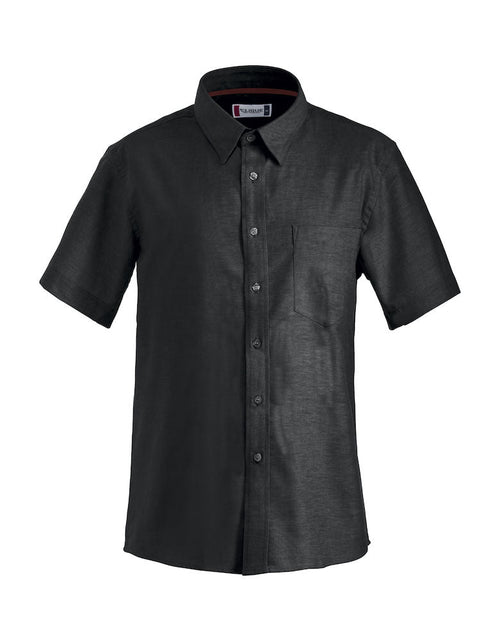 Camicia Cambridge Nero Manica Corta Camicia Oxford Uomo Button Down