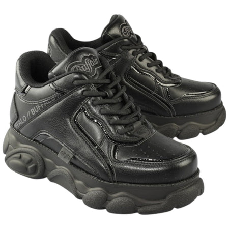 Buffalo sneakers nere scarpe CLD Echo vegan 1636212