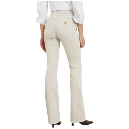 Guess pantaloni crema Sexy Flare W4RB38 WFY1A
