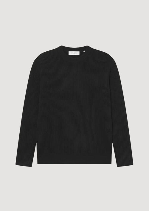 LES DEUX Eddie Wool Rib Crewneck Knit da uomo