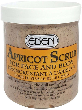 Eden Apricot Scrub Face and Body 454 G Scrub Esfoliante Corpo E Viso Rimuove Impurità E Cellule Morte Scrub per Pelli Più Luminose