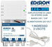 Amplificatore di segnale per antenna TV da interno UHF VHF Alto Guadagno 20dB Filtro 5G LTE EDISION LIA-301