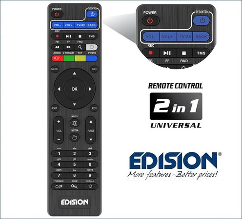 Telecomando Edision LEARN SLIM per Piccollo e Piccollino
