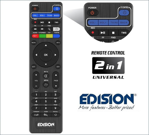 Telecomando Edision LEARN SLIM per Piccollo e Piccollino