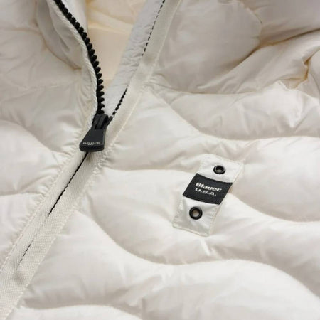 Blauer piumino bianco Camelia 25WBLDC03095