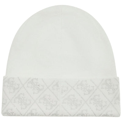 Guess berretto bianco con strass NORA 4G W5BZ20Z2NQ2G011