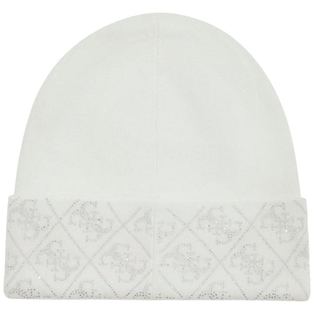 Guess berretto bianco con strass NORA 4G W5BZ20Z2NQ2G011