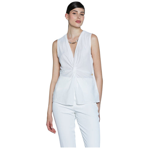 Relish blusa bianca con collana COLLEC RCP2503445003 Camicie Relish