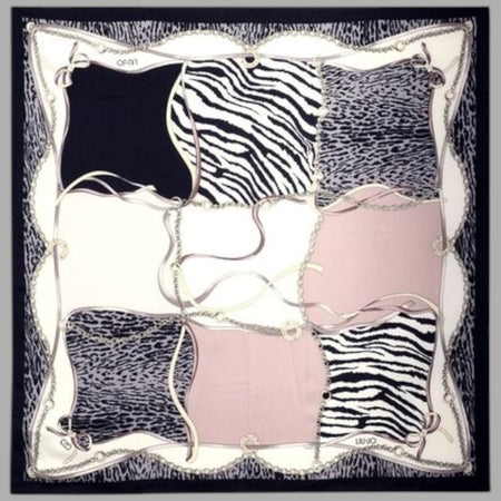 Liu Jo foulard nero 90X90 con scatola 2F5084T0300