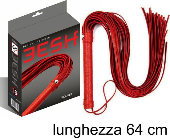 Eesh Flogger Frusta eco-pelle Rossa Manico Rigido Con Frange Gatto Nove Code Lunghezza 64 Cm Salute e cura della persona/Erotismo e contraccezione/Bondage/Cinghie Kondorama - Martinsicuro, Commerciovirtuoso.it