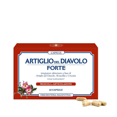 Erboristeria Magentina ARTIGLIO DEL DIAVOLO FORTE CAPSULE - 60 capsule con Boswellia e Uncaria per Dolori Articolari e Mobilità Articolazioni - Naturopatica shop & therapy