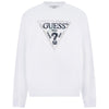 Guess felpa bianca logo triangolo M5YQ05 K68I4 G011