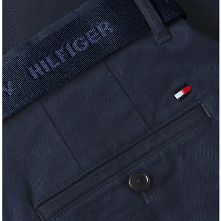 Tommy Hilfiger bermuda in twill blu con cintura MW0MW24874DW5 Bermuda Tommy Hilfiger