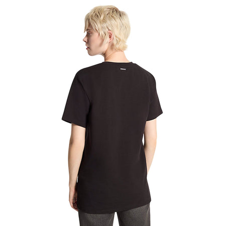 MICHAEL KORS maglie donna michael kors - croc emp bf tunic tee - nero da donna