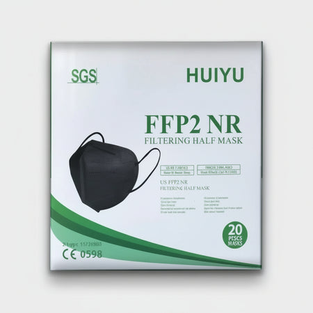 Nobrand - maschere ff92 huiyu dpi ce0598 blk 20pz black - MASK-B