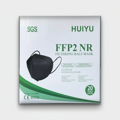 Nobrand - maschere ff92 huiyu dpi ce0598 blk 20pz black - MASK-B