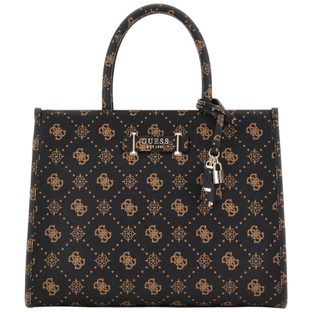 Guess borsa a mano marrone SILIA 4G logo peony HWGP9890220ESL