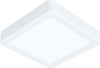 EGLO---PLAFONIERA-FUEVA-5-QUADRATA-A-LED-IN-METALLO-BIANCO-12W-WARM-WHITE-160-MM