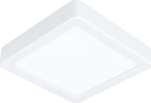 EGLO---PLAFONIERA-FUEVA-5-QUADRATA-A-LED-IN-METALLO-BIANCO-12W-WARM-WHITE-160-MM
