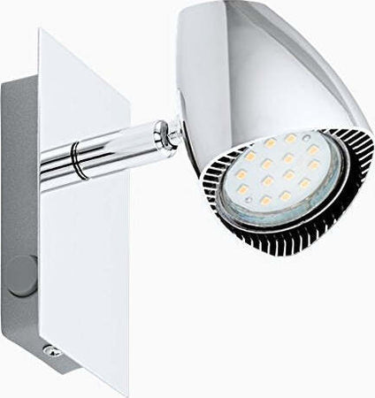 EGLO-ITALIANA-EGLO-93672-CORBERA-FARETTO1X3W-GU10-LED-ACC/PLAS.-CROMO-CON-INTERRUT.