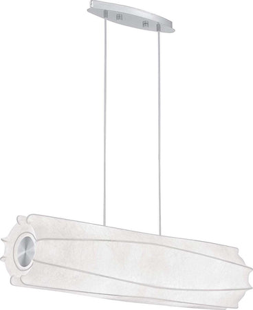 Eglo-Lampada-a-sospensione-COCOON-teadoro,-Cromo/Bianco,-Metallo/Plastica,-91921