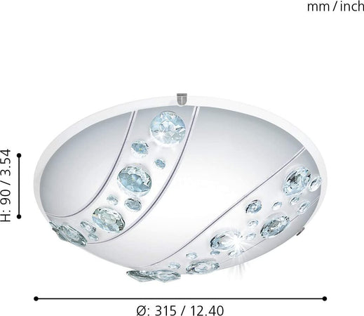 EGLO-STYLE-COLLECTION---PLAFONIERA-NERINI-30CM-CRISTALLI-LED-16W