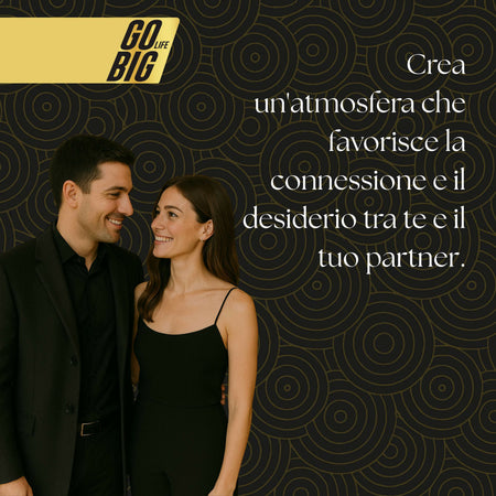 Gobig life profumatore ambiente e tessuti ai feromoni | fragranza seducente per lenzuola, divani e ambienti | aumenta l'attrazione e la passione in casa | diffusore elegante e accogliente