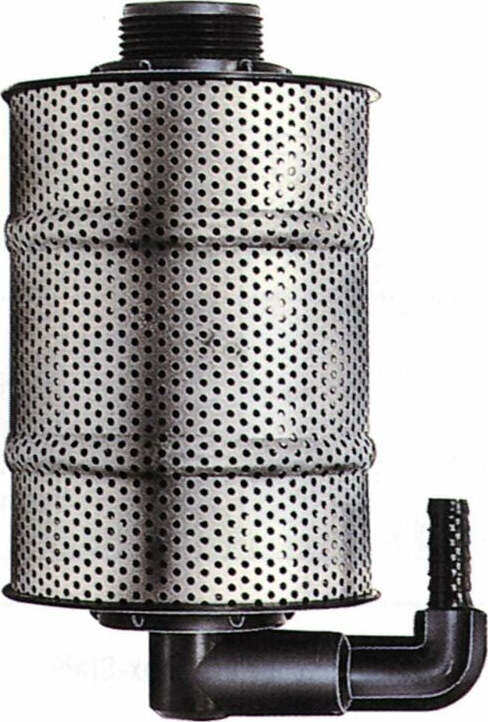 Eiettore con filtro in acciaio inox con filetto M1'1/4 e corpo in propilene Confezione da 1pz