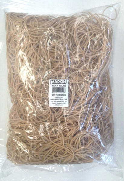 Elastici - para - D 2 cm - avana - Markin - sacco da 1 kg Cancelleria e prodotti per ufficio/Archivio ufficio e accessori per scrivania/Nastri colle elastici e graffette/Elastici Eurocartuccia - Pavullo, Commerciovirtuoso.it