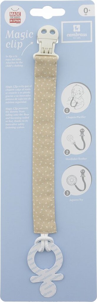 Elastico Ciucio Sky Beige/Pioggia Prima infanzia/Succhietti e massaggiagengive/Catenelle porta succhietto La Casa Del Bebè - Napoli, Commerciovirtuoso.it