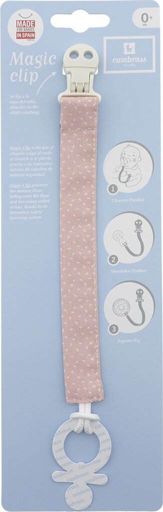 Elastico Ciucio Sky Rosa/Pioggia 2X21.5X1 Cm Prima infanzia/Succhietti e massaggiagengive/Catenelle porta succhietto La Casa Del Bebè - Napoli, Commerciovirtuoso.it