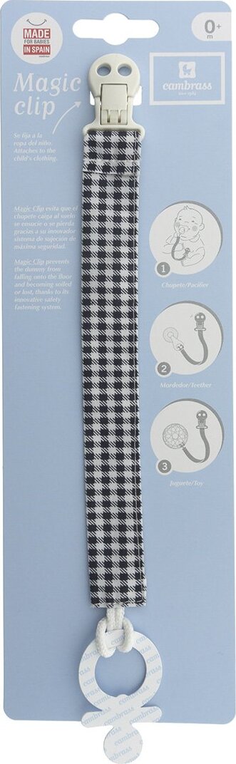 Elastico Ciucio Vichy Grigio Scuro 2X21.5X1 Cm Prima infanzia/Succhietti e massaggiagengive/Catenelle porta succhietto La Casa Del Bebè - Napoli, Commerciovirtuoso.it