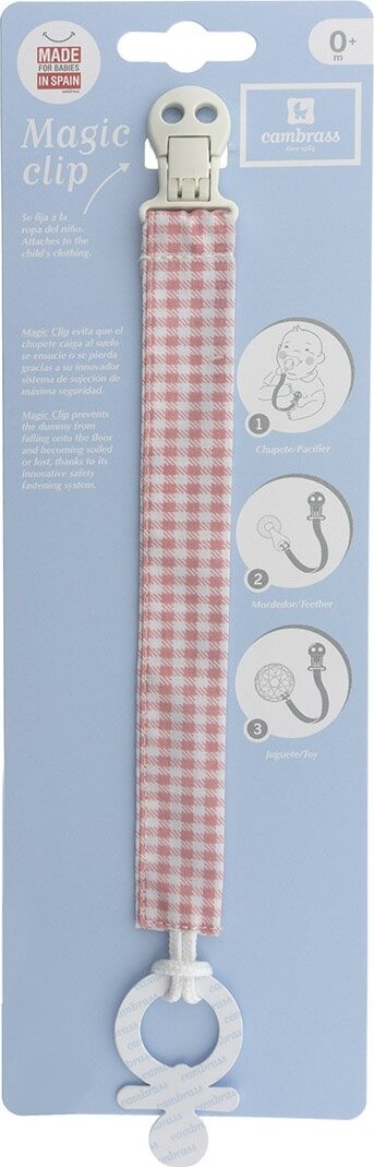 Elastico Ciucio Vichy Rosa 2X21.5X1 Cm Prima infanzia/Succhietti e massaggiagengive/Catenelle porta succhietto La Casa Del Bebè - Napoli, Commerciovirtuoso.it