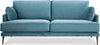 Elegante-Divano-2-Posti-Maxi-L162-x-P82-x-H82-cm-in-Tessuto-Louvre-Turquoise-con-Piedi-in-Metallo-e-Cuscini-in-Poliuretano-Espanso-Ecologico