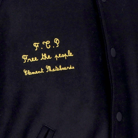 ELEMENT-Giubbotto-Bomber-Uomo-Pexe-Ftp-Baseball-Jacket-Flint-Black-da-uomo
