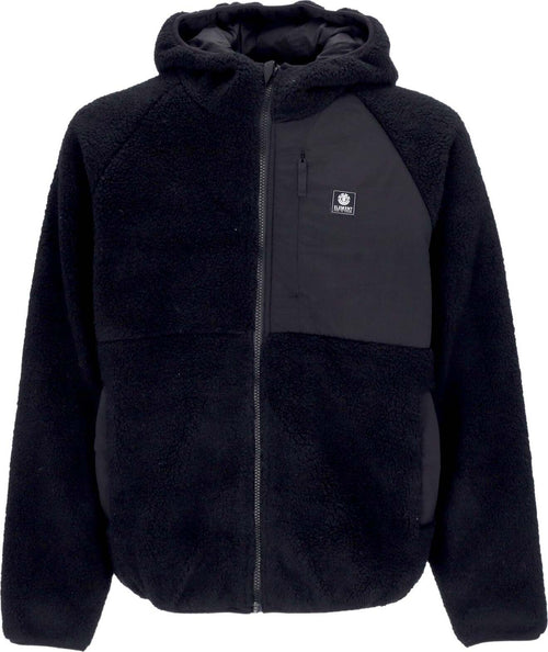 ELEMENT-Orsetto-Uomo-Wolfe-Zip-Hoodie-Flint-Black-da-uomo
