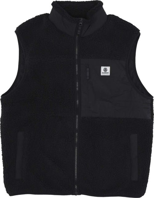 ELEMENT-Smanicato-Uomo-Lake-Vest-Sherpa-Flint-Black-da-uomo