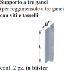 ELEMENT-SYSTEM-2-SUPPORTI-A-TRE-GANCI-CON-VITI-E-TASSELLI-BIANCO