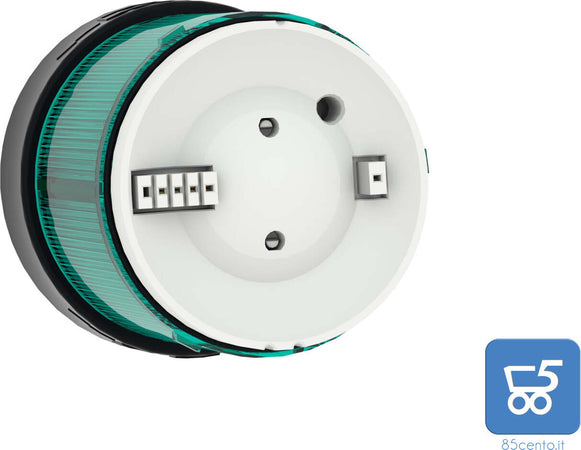 Elemento luminosoØ70 luce fissa LED integrato verde 24V AC/DC 10 Watt IP66 e resistenza agli urti lK05