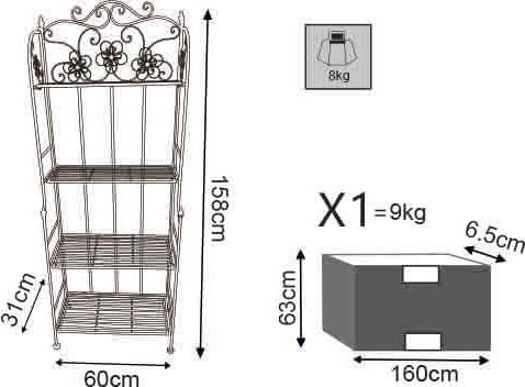 ELEONORE---scaffale-4-piani-stile-provenzale-in-ferro-verniciato-Bianco-Milani-Home