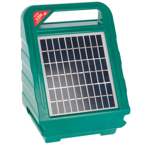 Elettrificatore recinto elettrico con pannello solare per Bovini ed Equini S250 12 V