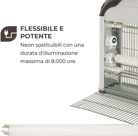 Elettro sterminatore per zanzare ed insetti zanzariera elettrica da giardino veranda e balcone Giardino e giardinaggio/Giardinaggio/Prodotti fitosanitari e pesticidi/Insetticidi/Insetticidi per ambienti/Vari insetti La Zappa - Altamura, Commerciovirtuoso.it